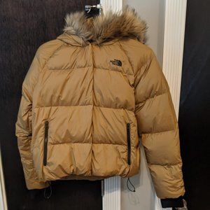 Women's The North Face puffer cropped jacket